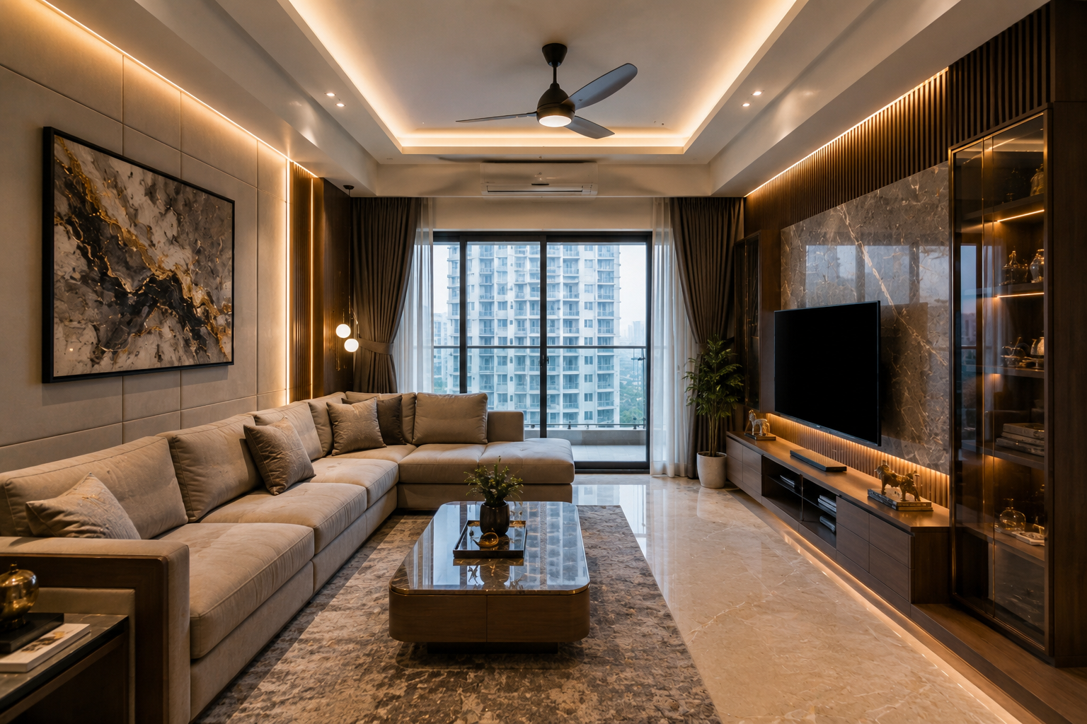 Stylish living room interior Navi Mumbai