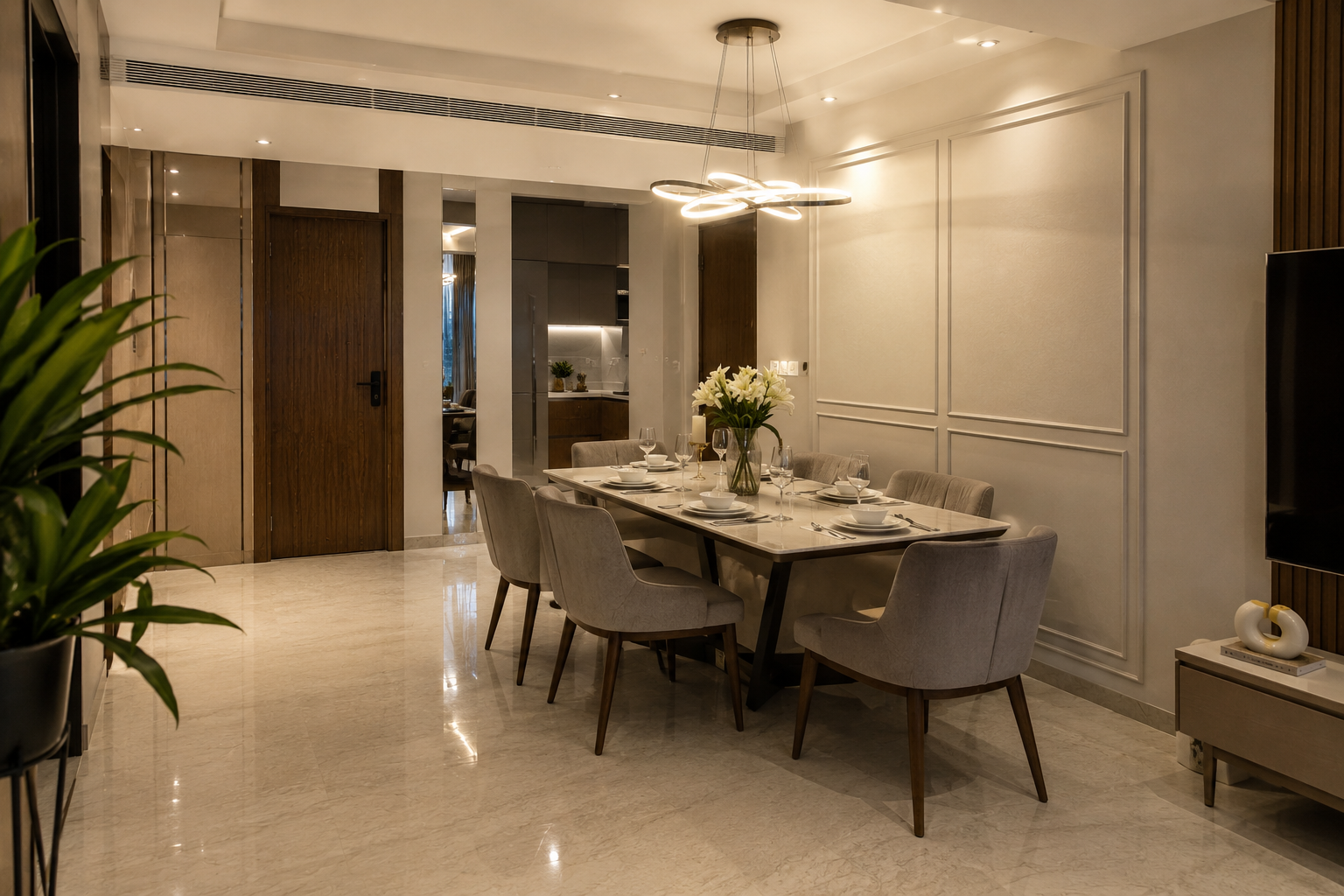 Dining area interior Navi Mumbai